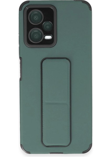 Xiaomi Poco X5 5g Kılıf Mega Standlı Silikon - Yeşil Yktsn