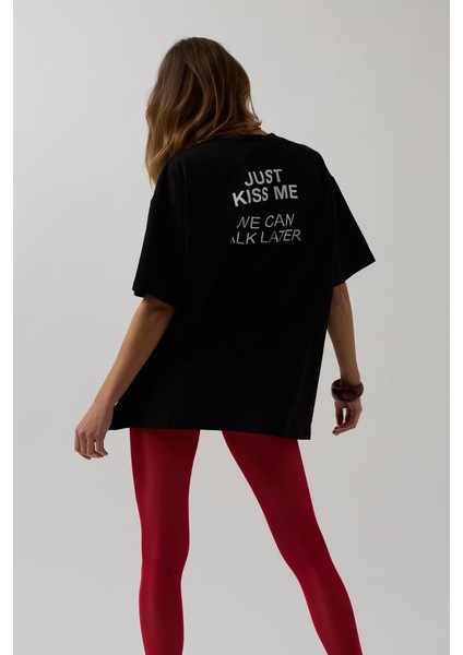 Sırt Baskılı Oversize T-Shirt