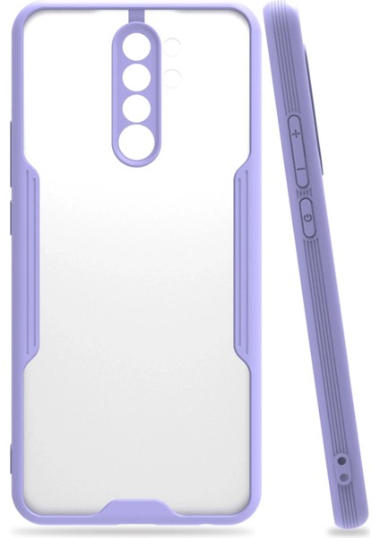 Xiaomi Redmi 9 Kılıf Platin Silikon - Lila Yktsn