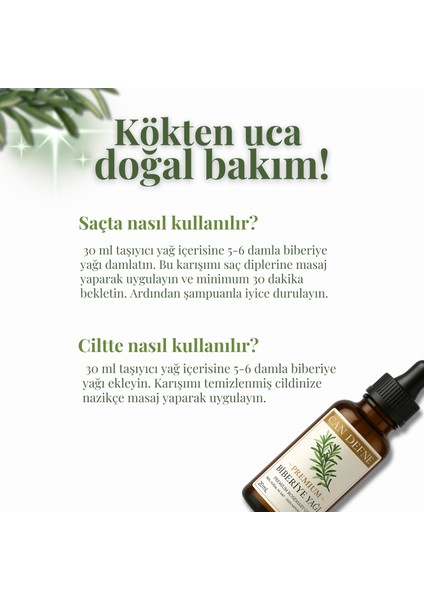 Biberiye Yağı %100 Saf ve Doğal 20ML
