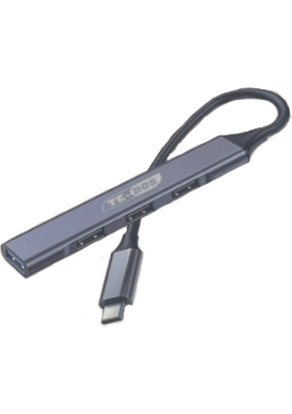 Type-C To USB Çoğaltıcı 4in1 Hub TD-H6102