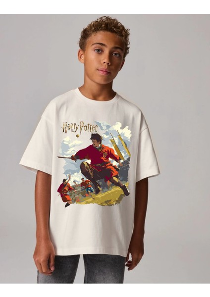 Harry Potter Qudditch Oversize Tişört