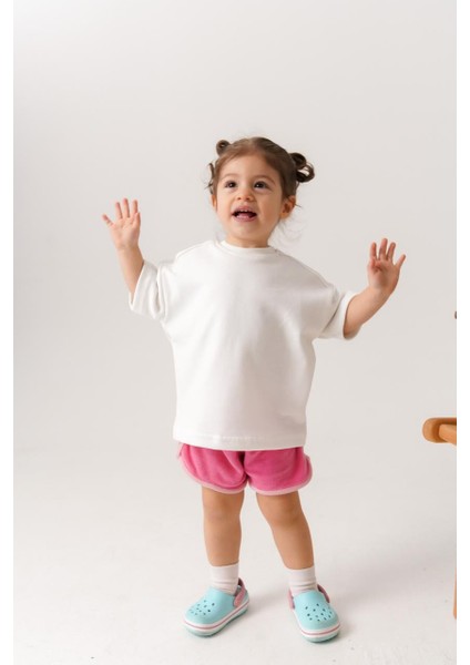 %100 Pamuk Oversize Bebek Çocuk T-Shirt