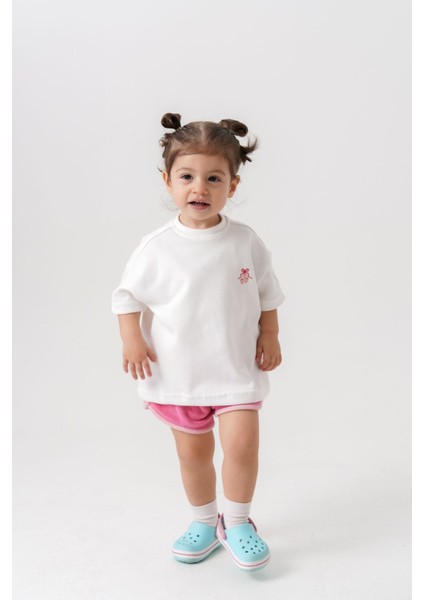 %100 Pamuk Oversize Bebek Çocuk T-Shirt