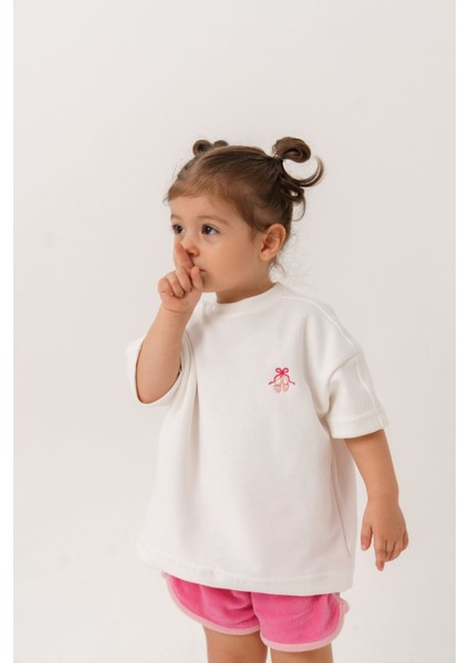 %100 Pamuk Oversize Bebek Çocuk T-Shirt
