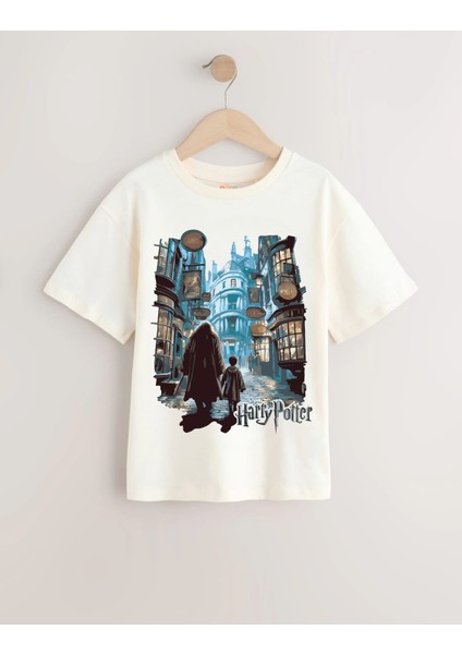 Harry Potter Diagon Yolu Oversize Tişört