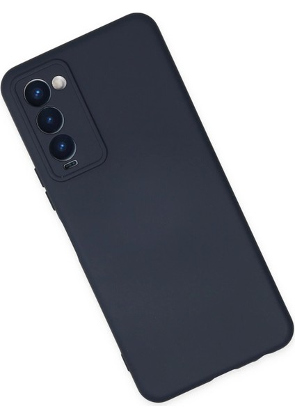 Tecno Camon 18 Kılıf Nano Içi Kadife Silikon - Lacivert Yktsn