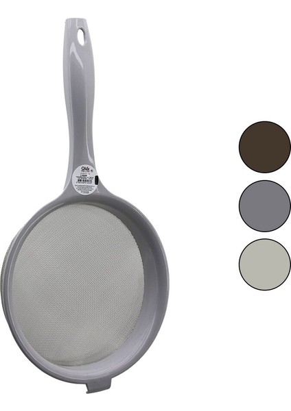 Qlux Fıne Mesh L-00908 No-17 1300ML Ince Örgü Tel Süzgeç Renkli Plastik Sap - Çerçeve (4741)