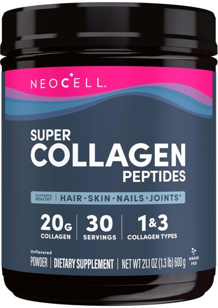 Super Collagen Peptides - Unflavored 600 (1.3lbs) 600GR