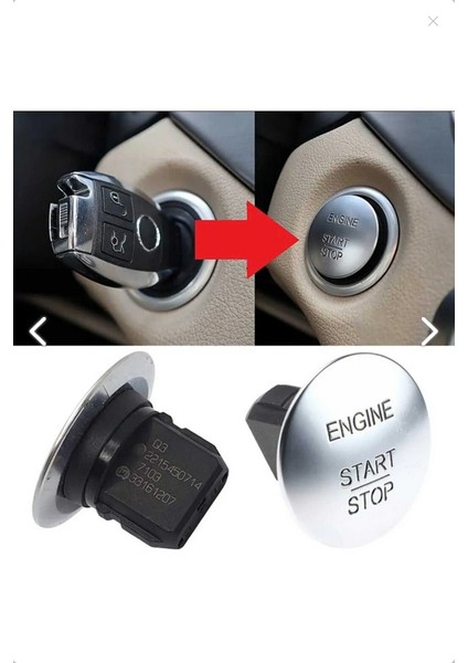 Mercedes Uyumlu Start Stop Düğme/tuş/buton Start Stoplu Araçlara Uyumlu