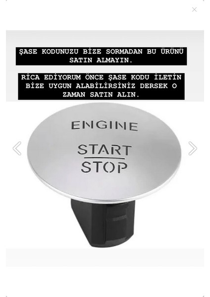 Mercedes Uyumlu Start Stop Düğme/tuş/buton Start Stoplu Araçlara Uyumlu