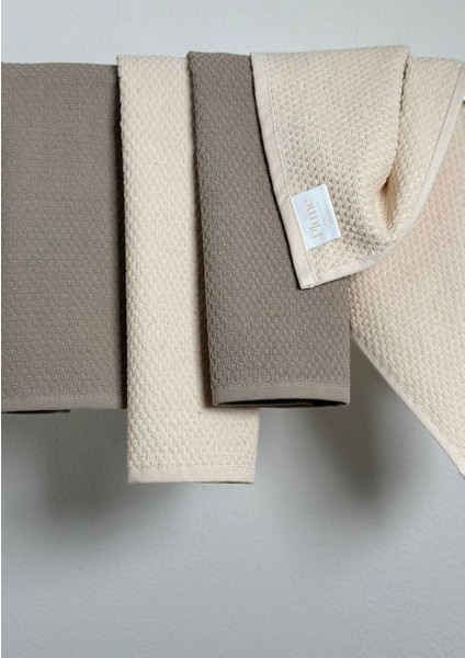 Plumehome 4'lü El Havlu Seti - 30X50 cm | Çeyizlik, Misafir, Mutfak, Banyo Için Hediye Havlu