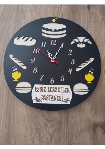 Fırın // Unlu Mamuller // Pastane ***iş Yerine Özel Kişiye Özel Isim Yazılı Duvar Saati
