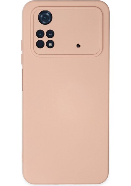 Xiaomi Poco M4 Pro 4g Kılıf Nano Içi Kadife Silikon - Pudra Yktsn