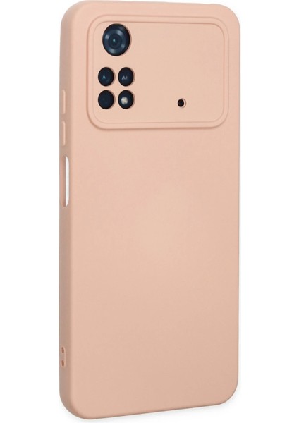Xiaomi Poco M4 Pro 4g Kılıf Nano Içi Kadife Silikon - Pudra Yktsn