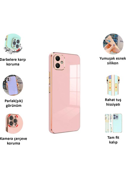Samsung Galaxy A05 Kılıf Kenar Detaylı Yumuşak Parlak Silikon fiyatları