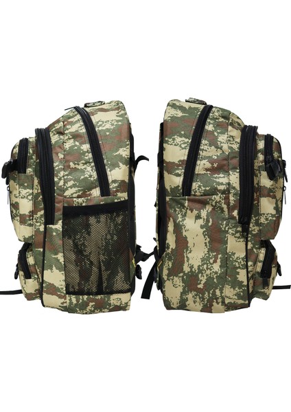Dağcı Sırt Çantası,50 Litre,kalın Kumaş,kamp Çantası,(Siyah)