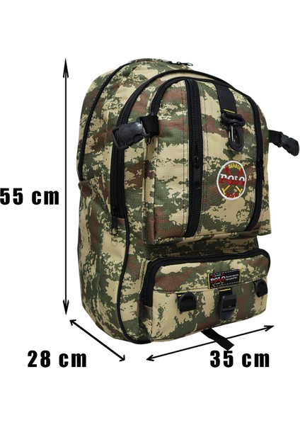 Dağcı Sırt Çantası,50 Litre,kalın Kumaş,kamp Çantası,(Siyah)