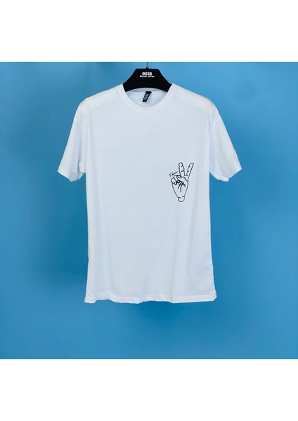Tmb Peace Oversize Tişört Beyaz