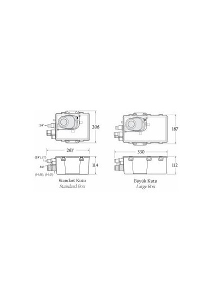Attwood Duş Boşaltma Sistemi 24V 2.5A Büyük Kutu