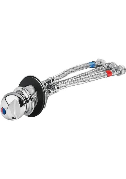 Water Tap (C/h), Chr Brass, W/3-Hose CONN.20CM