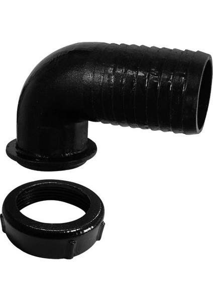 Giriş Bağlantı Elemanı Ø12MM, 1 1/2” Lik Hortum, Siyah