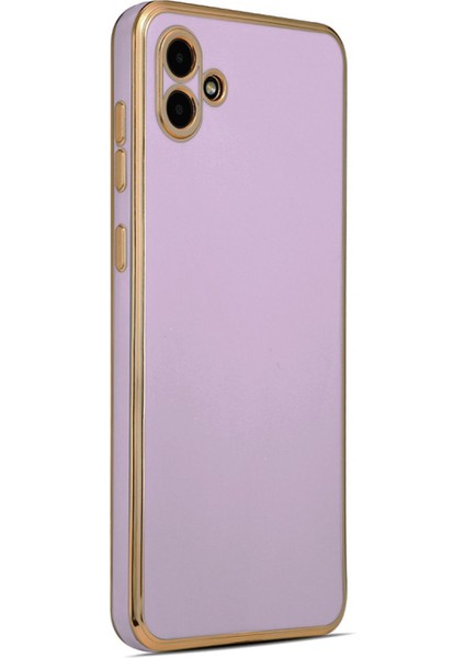 Samsung Galaxy A04 Kılıf Kenar Detaylı Yumuşak Parlak Silikon