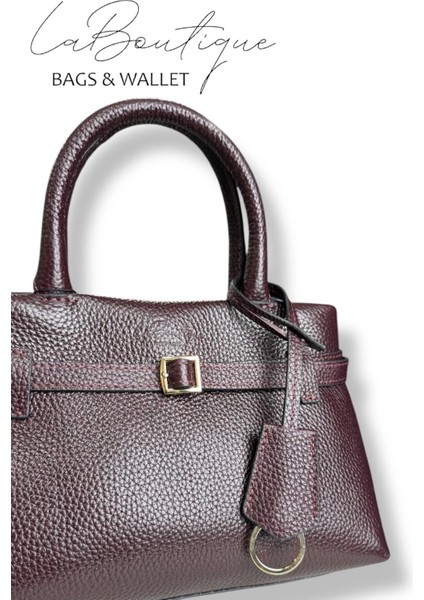 %100 Deri Lb Çanta D-2750 Bordo