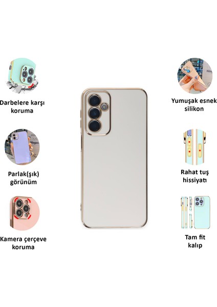 Samsung Galaxy A05S Kılıf Kenar Detaylı Yumuşak Parlak Silikon fiyatları