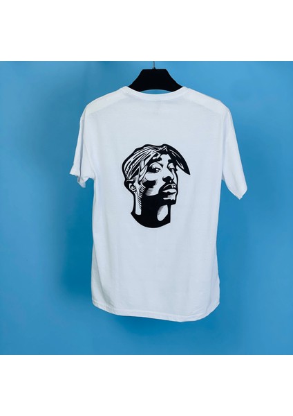 Tmb Tupac Oversize Tişört Beyaz