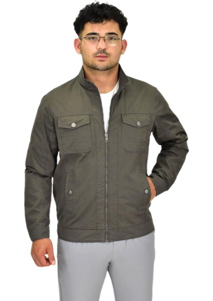 Erkek Mevsimlik Kanvas Spor Mont 8001 BGL-ST04369