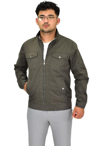 Erkek Mevsimlik Kanvas Spor Mont 8001 BGL-ST04369