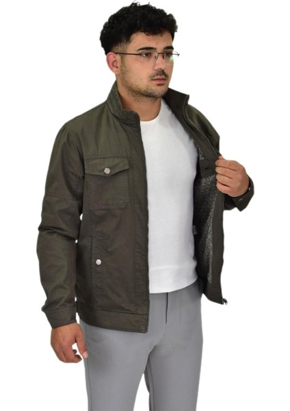 Erkek Mevsimlik Kanvas Spor Mont 8001 BGL-ST04369