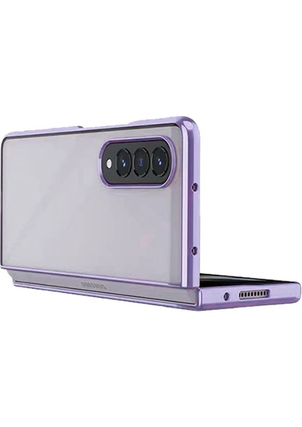 Samsung Galaxy Z Fold 4 Kılıf Fold Element Kapak - Mor Yktsn
