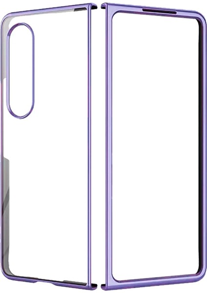 Samsung Galaxy Z Fold 4 Kılıf Fold Element Kapak - Mor Yktsn