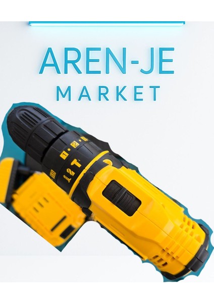 Aren-Je CD24 24V Şarjlı Matkap Vidalama Seti – 2 Bataryalı + Uç Takımı + Taşıma Çantalı