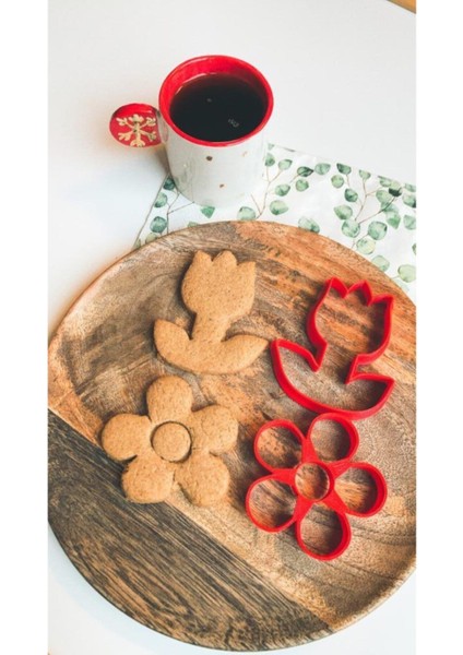 2'li Çiçek Kurabiye Kalıbı Set