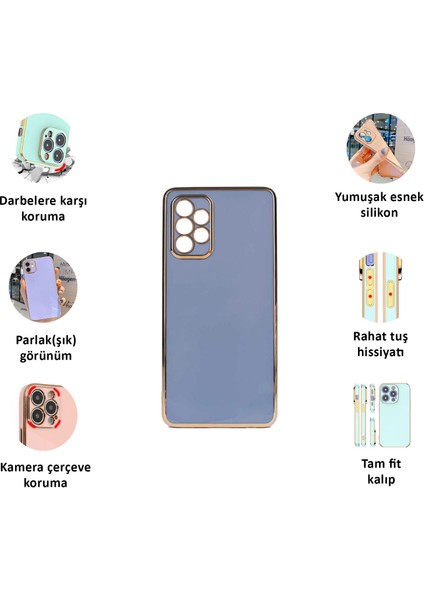 Samsung Galaxy A23 Kılıf Kenar Detaylı Yumuşak Parlak Silikon fiyatları