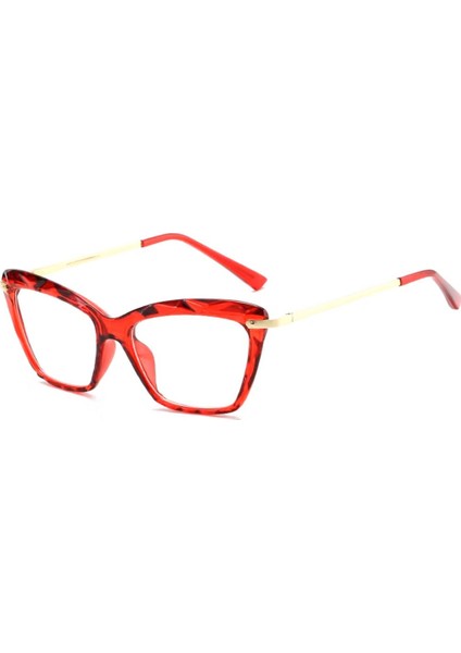 Kırmızı Zidora Mavi Işık Korumalı Vintage & Retro Gözlük