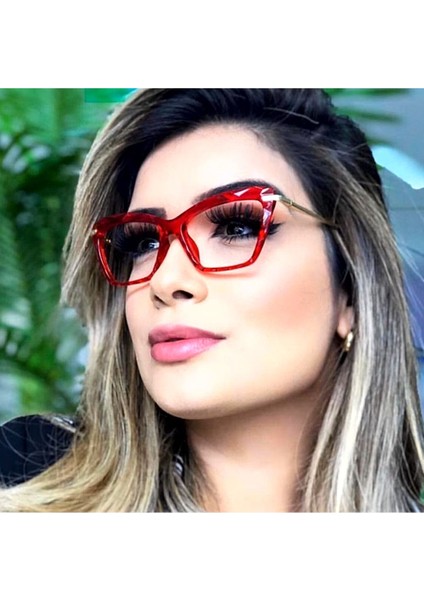 Kırmızı Zidora Mavi Işık Korumalı Vintage & Retro Gözlük modelleri
