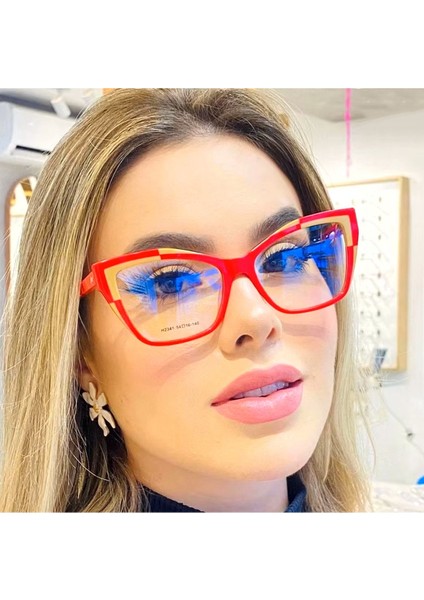 Kırmızı Zendra Mavi Işık Korumalı Vintage & Retro Gözlük fırsatları