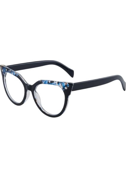 Mavi Desenli Zafina Mavi Işık Korumalı Vintage & Retro Gözlük