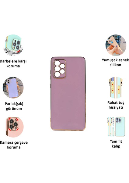 Samsung Galaxy A23 Kılıf Kenar Detaylı Yumuşak Parlak Silikon fiyatları