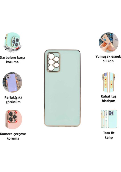 Samsung Galaxy A23 Kılıf Kenar Detaylı Yumuşak Parlak Silikon fiyatları