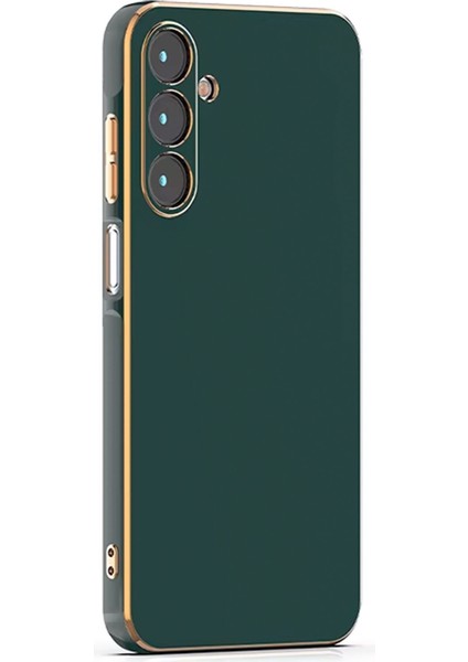 Samsung Galaxy A25 Kılıf Kenar Detaylı Yumuşak Parlak Silikon