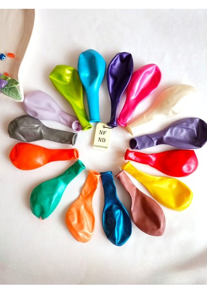 50 Adet Balon Doğum Günü Parti Süs Eğlence 11 Inç 28 cm Metalik Karışık Renk Hediye modelleri