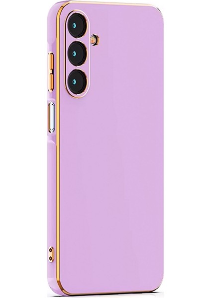 Samsung Galaxy A25 Kılıf Kenar Detaylı Yumuşak Parlak Silikon