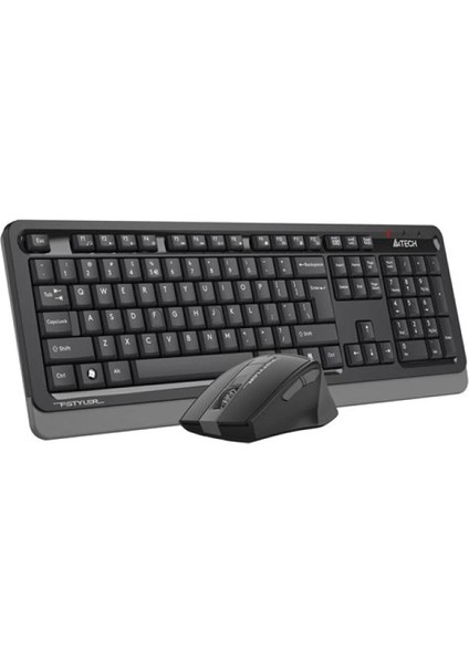 A4 Tech FG1035 Kablosuz Q Trk Optic Mouse Siyah/gri Multimedya Klavye - Mouse Set