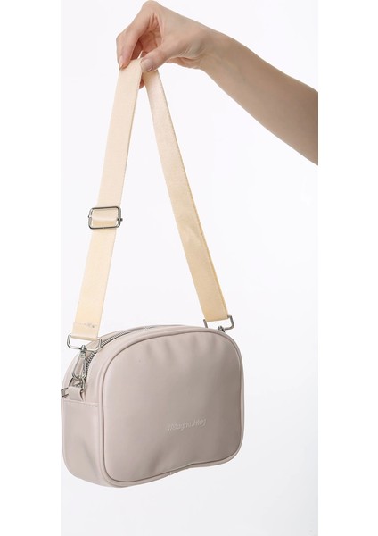 Bx Krem Urban Vizon Deri Çanta