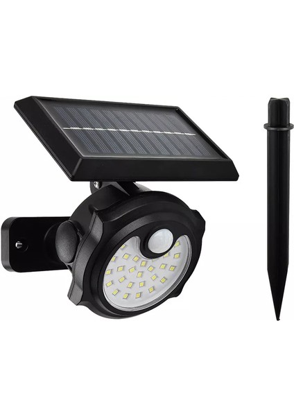26 Ledli Sensörlü 3 Modlu Solar Indiksiyon Duvar Lambası (5057)